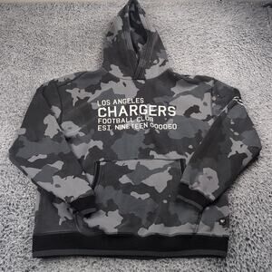 Los Angeles Chargers Sweatshirt Men Extra Large Gray Hoodie Lounge NFL Camo